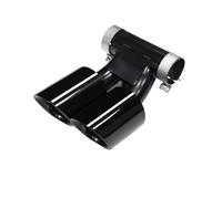 CRJIMX Embout D'échappement Pour Porsche Pour Boxster 981 2006 2007 2008 2009 2010 2011 Double Sortie En Acier Inoxydable Noir(Single Layer Black)