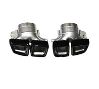 CRJIMX Embout D'échappement Quadruple En Acier Inoxydable Noir Pour Mercedes Pour Benz ML63 W166 Classe CLS W218 2012 2013 2014 2015 Version Restylée(NOIR)