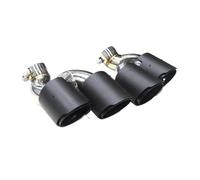 CRJIMX Embout D'échappement Quadruple En Fibre De Carbone Pour A6 A7 C8 2020+ Accessoires Automobiles(Carbon Fiber Texture D)