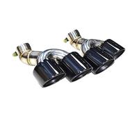 CRJIMX Embout D'échappement Quadruple En Fibre De Carbone Pour A6 A7 C8 2020+ Accessoires Automobiles(NOIR)