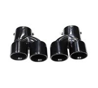 CRJIMX Embout D'échappement Quadruple En Fibre De Carbone Pour G22 G23 M440i 2021 2022 Système D'embout Silencieux À Double Tuyau Buse De Sortie(Noir A)
