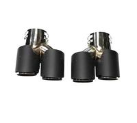 CRJIMX Embout D'échappement Quadruple En Fibre De Carbone Pour G22 G23 M440i 2021 2022 Système D'embout Silencieux À Double Tuyau Buse De Sortie(Carbon Fiber Texture H)