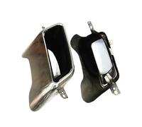 CRJIMX Embouts De Silencieux D'échappement Arrière Noirs/argentés Style Carré Pour Land Rover Pour Range Rover Sport 2013 2014 2015 2016 2017 2018(Argent)