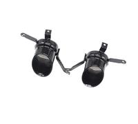 CRJIMX Embouts D'échappement En Acier Inoxydable Pour Diffuseur De Pare-chocs Arrière De Voiture Pour Alfa Pour Romeo Pour Giulia Standard 2016 2017 2018(NOIR)