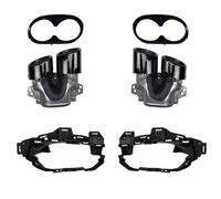 CRJIMX Embouts D'échappement Turbo Pour Pare-chocs Arrière De Voiture Pour Mercedes Pour Benz GLB X247 GLB220 250 GLB35 GLB45 AMG Rénovation 2020+(Noir B)