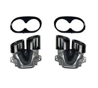CRJIMX Embouts D'échappement Turbo Pour Pare-chocs Arrière Pour Mercedes Pour Benz A CLA W177 A45 CLA45 C118 A35 CLA35 AMG Réaménagement(NOIR)