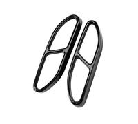 CRJIMX Garniture De Silencieux D'échappement En Acier Inoxydable Pour Mercedes Pour Benz Classe S Et CLS W223 W257 2018 2019 2020 2021 2022 2023(NOIR)