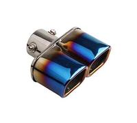 CRJIMX General 63mm Double Sortie D'échappement Arrière Tuyau Double Paroi Embout Silencieux Accessoires Auto Acier Inoxydable(Droit)