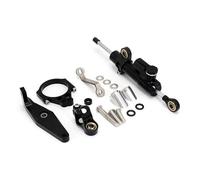 CRJIMX Kit De Fixation Pour Amortisseur Direction Moto Pour Yamaha MT09 MT-09 SP 2021 2022 2023 2024 Motif Carbone(Modèle B)