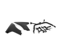 CRJIMX Kit De Support De Couvercle De Carénage Latéral en Plastique ABS pour Moto pour Touring pour Road pour Glide pour FLTRXSE 2023 pour FLTRXSTSE 2024(Noir,1 Jeu)