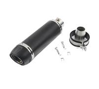 CRJIMX Kit D'échappement Universel 51 Mm Pour Moto Silencieux Pour CB650F CB1000R CBR250R Sports Street Dirt Pit ATV(D longue queue ronde)