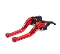 CRJIMX Leviers De Frein Et D'embrayage Courts En Aluminium Pour Moto Pour KAWASAKI Z750 2004-2006(ROUGE)