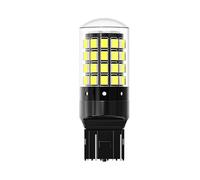 CRJIMX Lot De 2 Ampoules LED 1156 BA15S P21W BAU15S PY21W 7443 W21/5W T20 7440 W21W WY21W 1157 P21/5W BAY15D 54 LED Pour Clignotants CanBus(BAY15D P21-5W White)