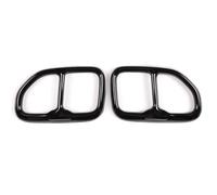 CRJIMX Lot De 2 Embouts De Silencieux D'échappement En Acier Inoxydable Pour BMWX3 X4 G01 G02 2018 2019 2020 2021(NOIR)