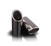 CRJIMX Lot De 2 Embouts De Silencieux D'échappement En Acier Inoxydable Pour Série 5 520i 523i 525i F10 F11 F07 E12 E28 E34 E39 E60 E61(Bevel Black)