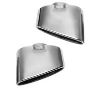 CRJIMX Lot De 2 Embouts D'échappement Doubles Chromés En Acier Inoxydable Pour X5 E70 2000 2001 2002 2003 2004 2005 2006 2007-2016