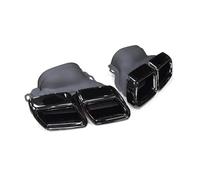 CRJIMX Lot De 2 Embouts D'échappement Pour Mercedes Pour Benz W221 Et W222 S63 Embouts De Silencieux Accessoires Automobiles(NOIR,Split)