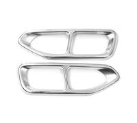 CRJIMX Lot De 2 Silencieux D'échappement En Acier Inoxydable Pour Série 7 G11 G12 2016 2017 2018(Argent)