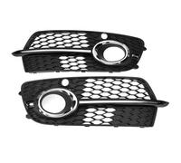 CRJIMX Paire De Calandres De Phares Antibrouillard Avant En Nid D'abeille Pour Q5 S-line Sport 2013-2016 8R0807681S 8R0807682N CRJIMX(Chrome)