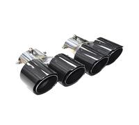 CRJIMX Paire De Pots D'échappement En Fibre De Carbone Pour G20 G21 330i M340i 440i 2019 2020 M-Sport Embouts De Silencieux Quadruples