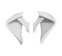CRJIMX Pièces De Moto Aileron Avant Aérodynamique Winglet Carénage Enjoliveur Aileron Fixe pour Suzuki GSX-R1000 GSX-R1000R GSXR1000 2017-2023(Blanc)