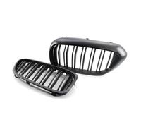 CRJIMX Pour 5 Series G30 G31 520i 530i 540i M5 2017-2019 Calandre De Pare-choc Avant Voiture Course À Double Lame(Matte Black)