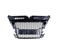 CRJIMX Pour A3 8P S3 RS Style 2008-2012 Pare-chocs Avant Noir Brillant Grille Maillée En Nid D'Abeille