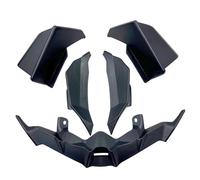 CRJIMX pour ADV160 ADV 160 Aileron Latéral De Phare Accessoires Moto Carénage D'aileron Fixe(Noir,Complete Set)