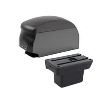 CRJIMX Pour Baojun Pour Yep Boîtier D'accoudoir Auto Accessoires Auto Détails Intérieurs Boîte De Rangement Pièces De Rétrofit(B1 Black Red double)