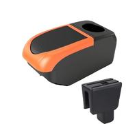 CRJIMX Pour BRV Boîte À Accoudoir Boîte De Rangement Central Porte-gobelet Accessoires Auto De Retouche(B2 Orange frame 6USB)