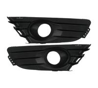CRJIMX Pour Citroën C4 2004-2008 1 Paire De Caches De Phares Antibrouillard Grille De Pare-chocs Avant Noire De Remplacement CRJIMX
