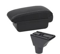 CRJIMX Pour Fiat Pour Panda Pour PANDA II Boîtier D'accoudoir Auto Porte-gobelet Interface USB Aménagement Intérieur Styling Auto(A3 Black white NO USB)