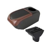 CRJIMX Pour Hyundai I20 2012 Boîtier D'accoudoir Auto Pièces Intérieures Pièces De Rechange Boîte De Rangement Accessoire Auto(B3 Brown frame 6USB)