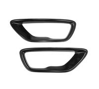 CRJIMX Pour Jeep Pour Grand Cherokee 2018-2021 1 Ensemble Couvercles Phare Antibrouillard Avant Remplacement Noirs Garniture Cadre Phare Antibrouillard CRJIMX