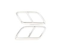 CRJIMX Pour Land Rover Pour Range Rover Pour Velar 2017 2018 2019 2020 2021 Cache-pot D'échappement Arrière En Acier Inoxydable(Argent)
