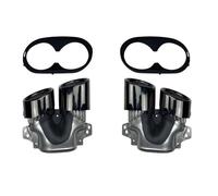 CRJIMX Pour Mercedes Pour Benz GLB X247 GLB220 250 GLB35 GLB45 AMG Rénovation 2020+ Embouts D'échappement Turbo Pour Pare-chocs Arrière De Voiture(Noir A)