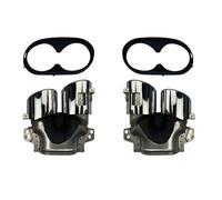 CRJIMX Pour Mercedes Pour Benz GLB X247 GLB220 250 GLB35 GLB45 AMG Rénovation 2020+ Embouts D'échappement Turbo Pour Pare-chocs Arrière De Voiture(Argent A)