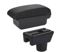 CRJIMX Pour Mitsubishi Pour Attrage Pour Mirage Boîte D'accoudoir Pour Space Star Boîte De Rangement D'accoudoir Pour Voiture Accessoires Auto(B2 ligne noire 3USB)