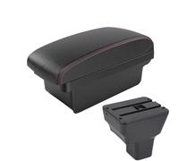 CRJIMX Pour N&issan Pour Kicks Boîte D'accoudoir Auto 2016-2021 Pièces Intérieur Pièces De Retofit Boîte De Rangement Centrale Interface USB(A1 Noir rouge SANS USB)