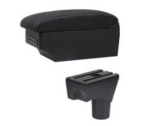 CRJIMX Pour N&issan Pour March Pour Micra K13 MK4 IV 2010-2023 Pour Sunny Boîte De Rangement D'accoudoir Centrale De Console(Ligne blanche E1)