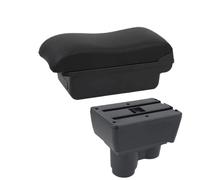 CRJIMX Pour R&enault Pour Duster Accoudoir Pour R&enault Pour Dacia Pour Duster 2 3 Boîte À Accoudoir Auto 2019-2024 Boîte De Rangement(Ligne noire A2 Pas d'USB)