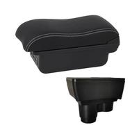CRJIMX Pour R&enault Pour Duster Boîte Accoudoir Pour Dacia Pour Duster Boîte À Accoudoir Auto 2019-2024 Boîte De Rangement Console Centrale(B3 Noir blanc 3USB)