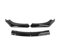 CRJIMX pour Renault pour Megane 4 2016-2022 Pare-Chocs Avant Voiture Lip Splitter Body Kit Chin Spoiler Anti Scratch Diffuser(Noir Brillant)