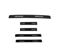 CRJIMX pour Seat pour Ibiza Plaque De Protection Seuil Garniture D'Emmarchement Cache-Pédales Accessoires Protège-Rétroviseur(5PC)