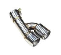CRJIMX Pour Série 3 F30 F31 318i 2013 2014 2015 2016 Embout D'échappement Double En Acier Inoxydable(Argent)