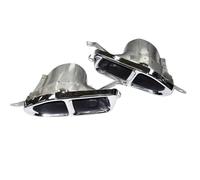CRJIMX Pour Série 7 G11 G12 730 740 750 2016 2017 2018 Édition Sport Modification Du Pot D'échappement M760 À Embout Carré Quadruple(Argent)