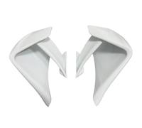 CRJIMX pour Suzuki GSX-R1000 2017 2018 2019 2020 2021 Aileron Avant Fixe aérodynamique pour Moto, aileron latéral Compatible(Blanc)