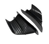 CRJIMX pour Suzuki GSX-R600 GSX-R750 GSX1300R pour Hayabusa GSXR1000 RS Kit Aileron Aérodynamique Moto Winglet Spoiler Motocyclette(Glossy Carbon Look)