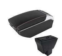 CRJIMX Pour Tata Pour Tiago Accoudoir Voiture Avec USB Boîte Rangement Console Centrale Accessoires Décoration Voiture(Black red 7 USB)
