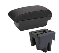 CRJIMX Pour TOYOTA Pour AVANZA 2016 Boîte D'accoudoir Auto Intérieur Spécial Transformation Centre Boîte De Rangement(C1 Noir rouge PAS d'USB)